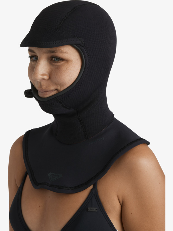 2mm Elite Capuche en néoprène Noir Femme