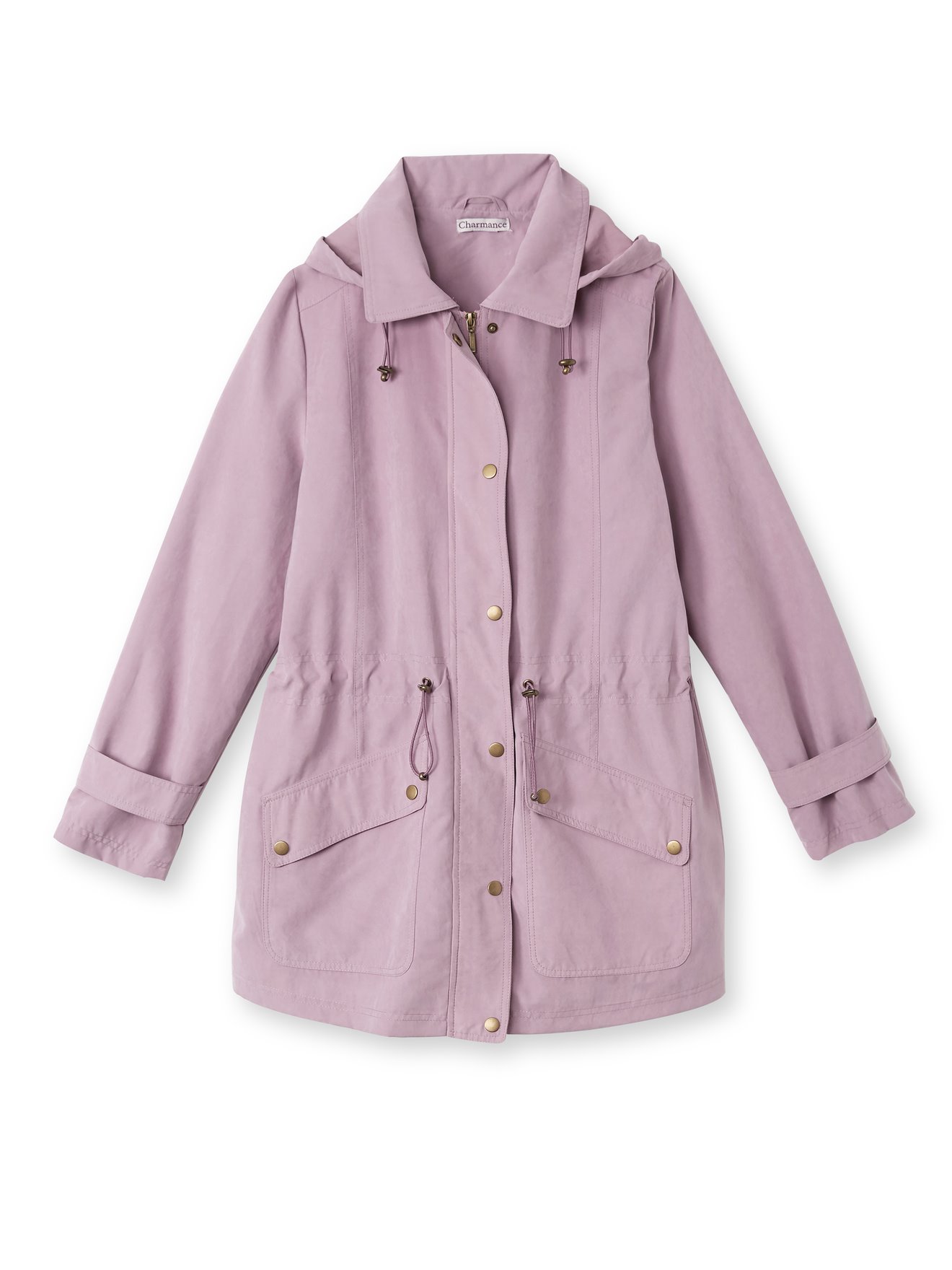 Parka déperlante à capuche amovible