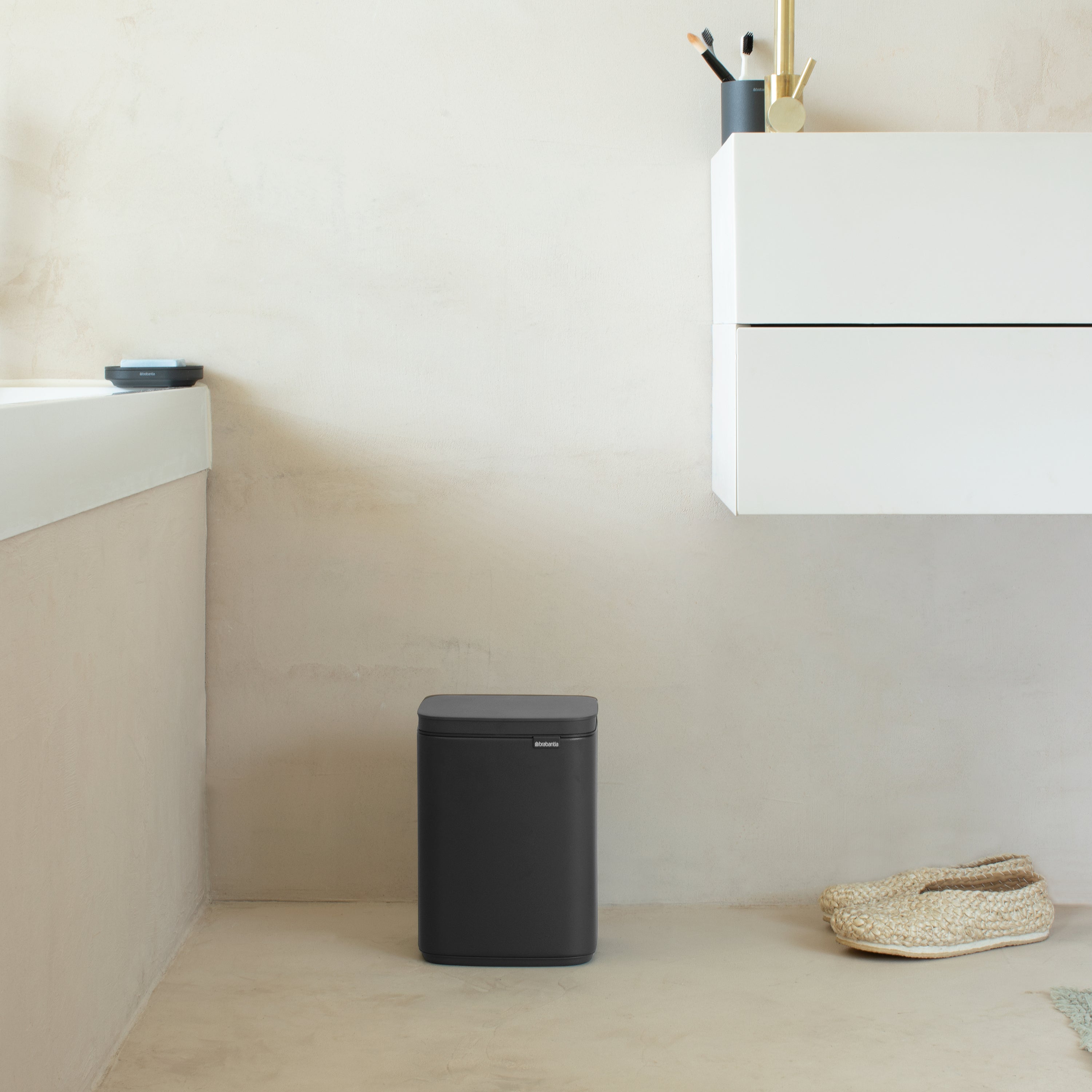 Brabantia Bo Afvalemmer 4 L - Mineral Infinite Grey