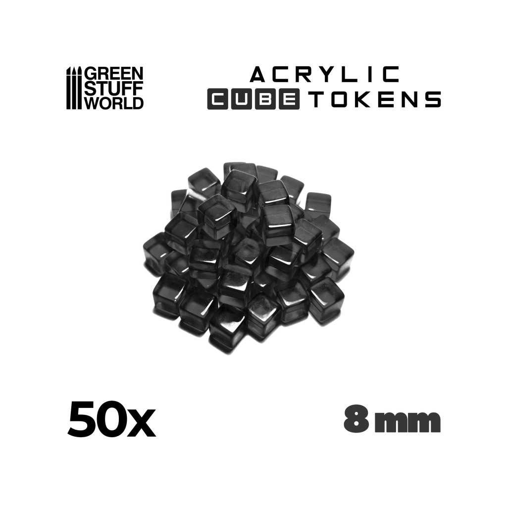 Set de 50 Cubes Transparents 8mm