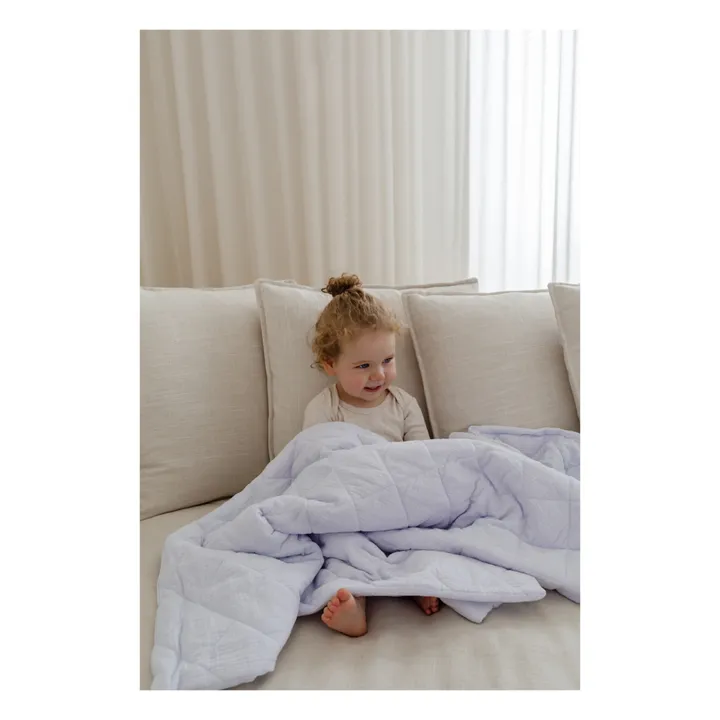 Soft Spot Couverture matelassée en coton bio 90x110 cm | Lavande