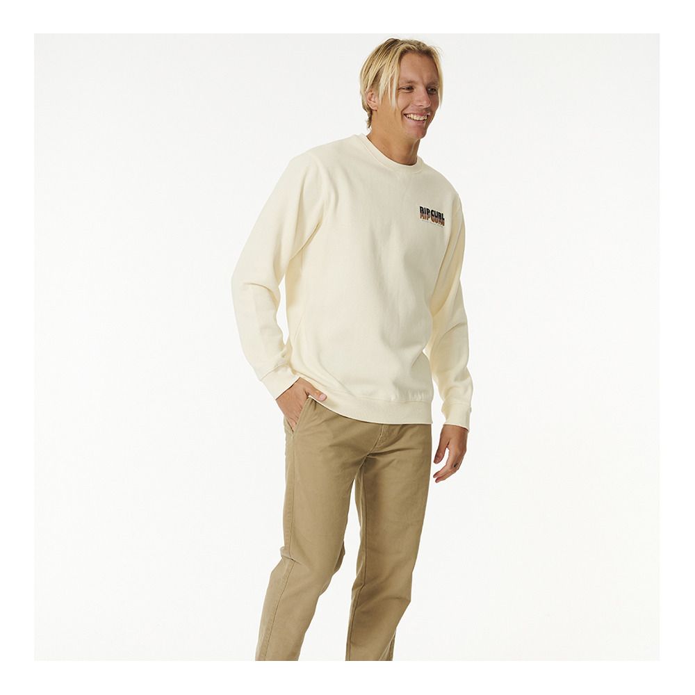 Rip Curl SURF REVIVAL - Sweat Homme bone