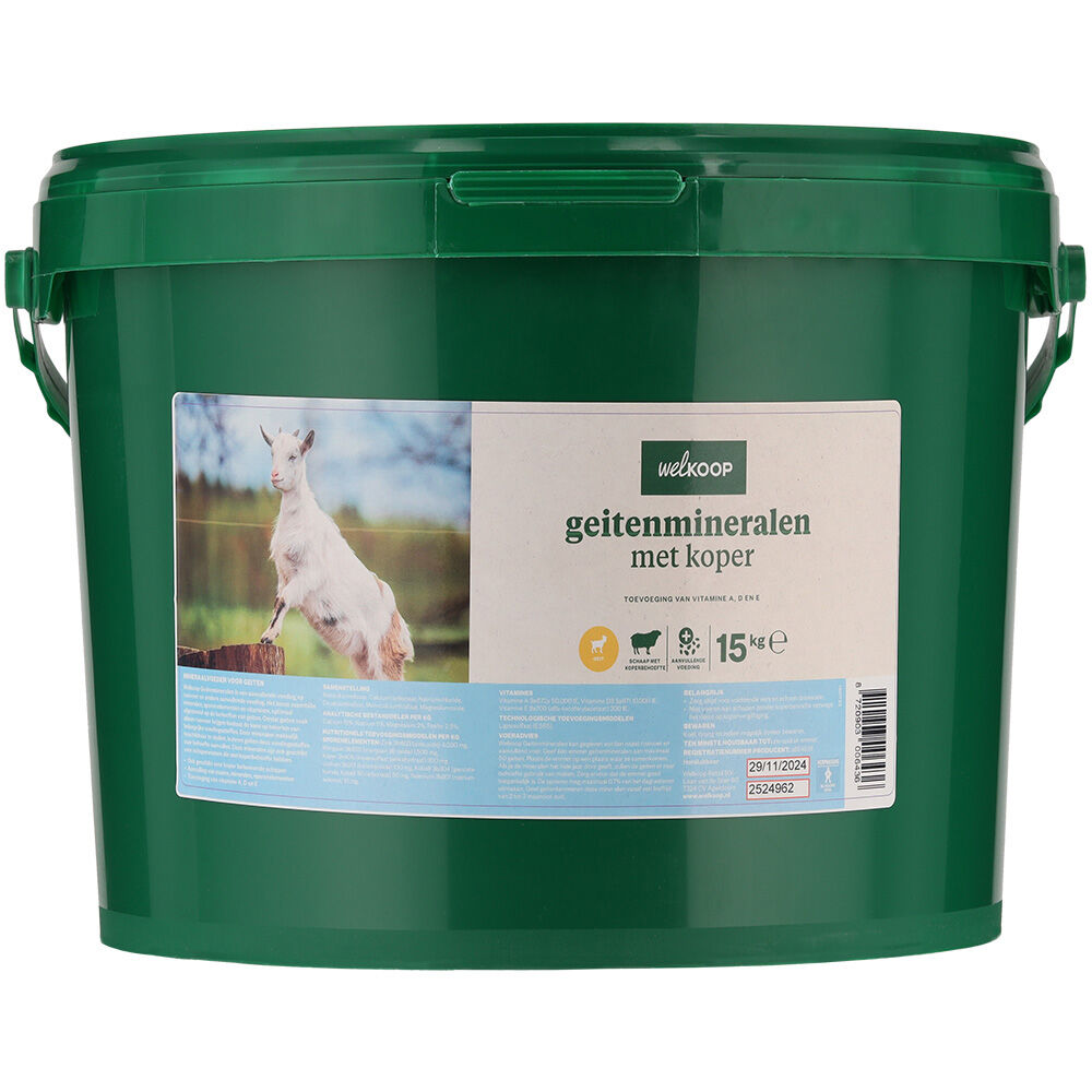 Welkoop Geitenmineralen met koper - Mineralensupplement - 15 Kilogram