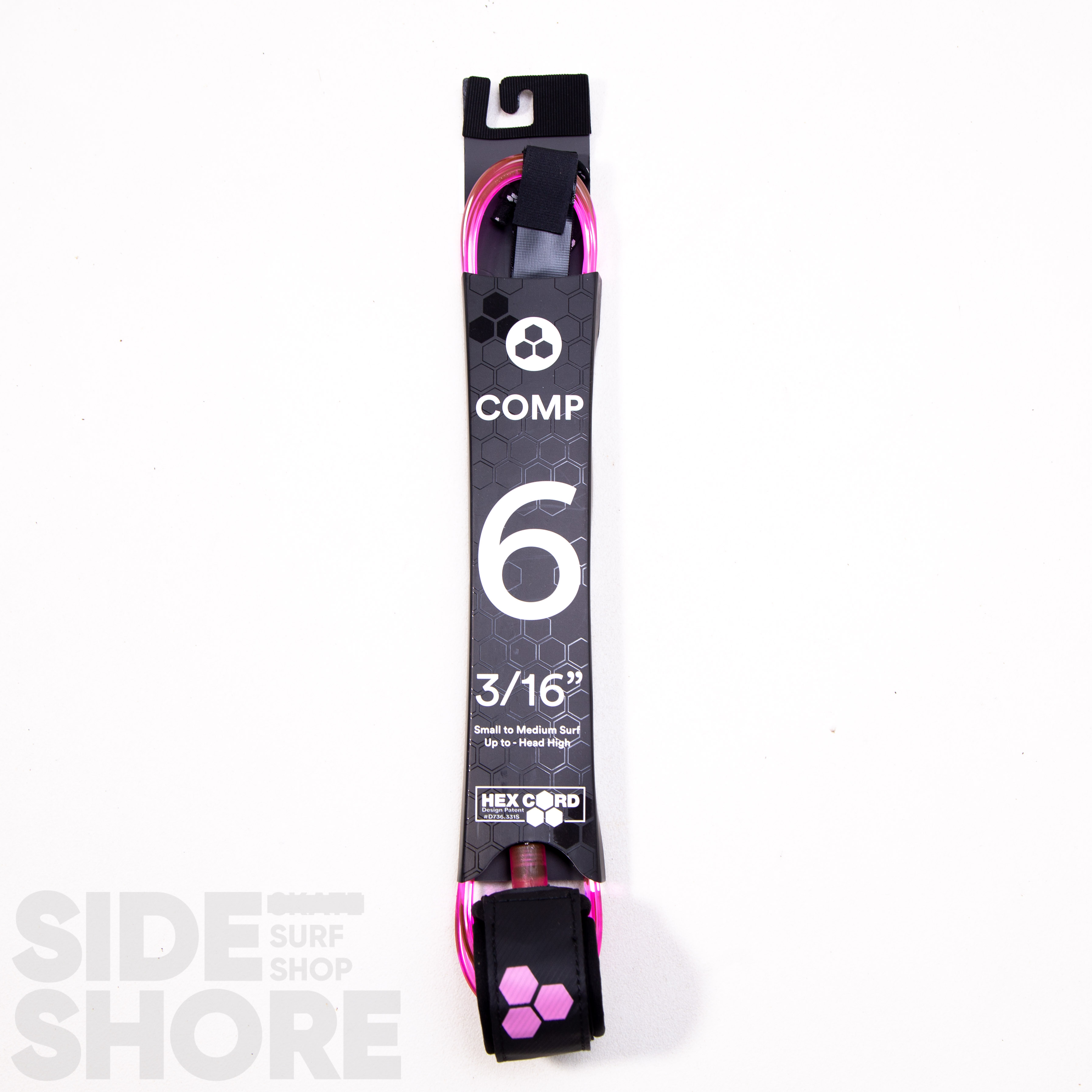 Channel Islands Hex Comp Leash 6'0 - 3/16