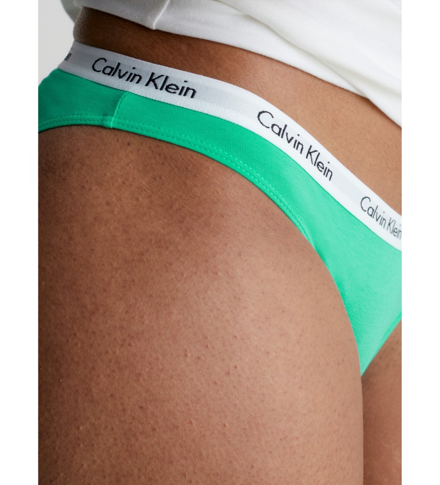 Pacote com 5 calcinhas Calvin Klein Carousel multicoloridas