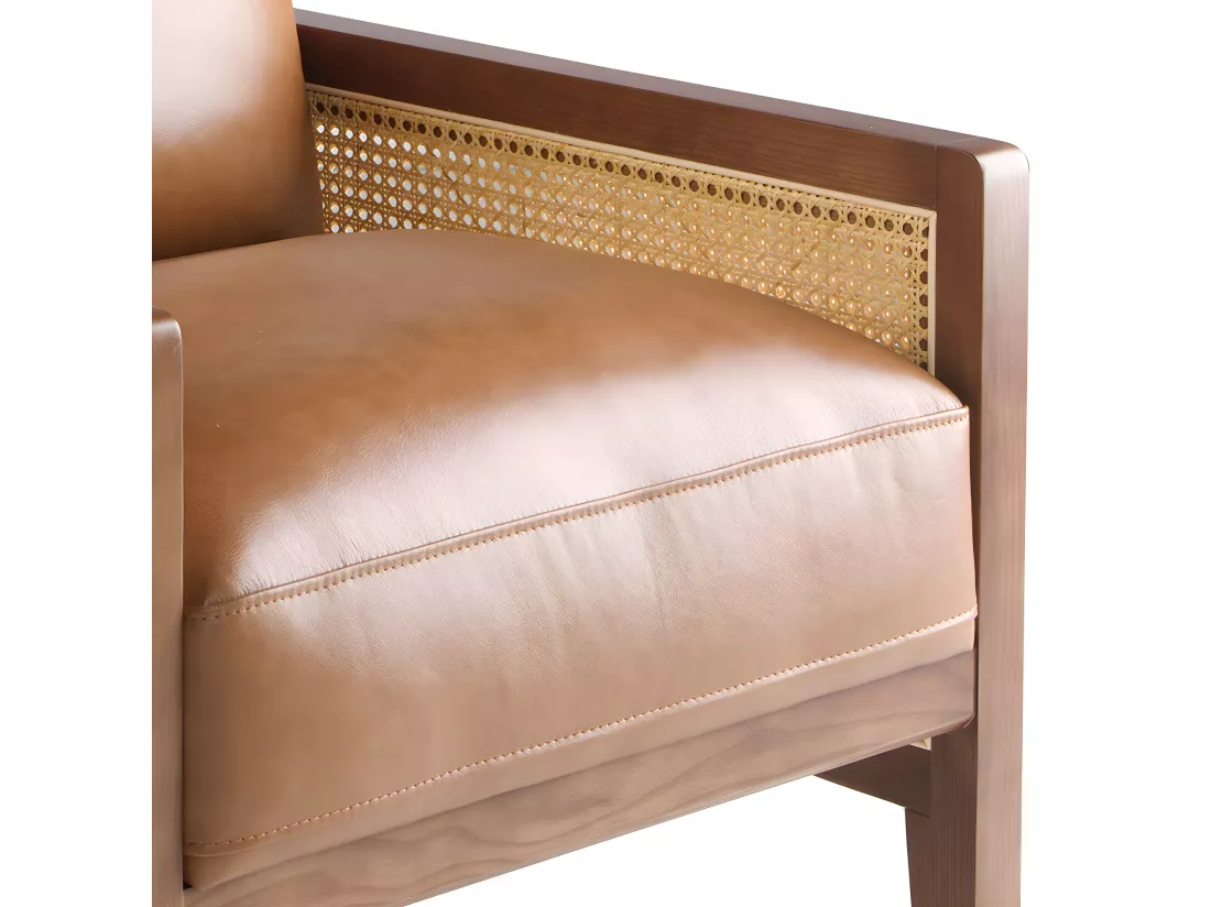 Fauteuil en cuir marron 5113 ANGEL CERDA