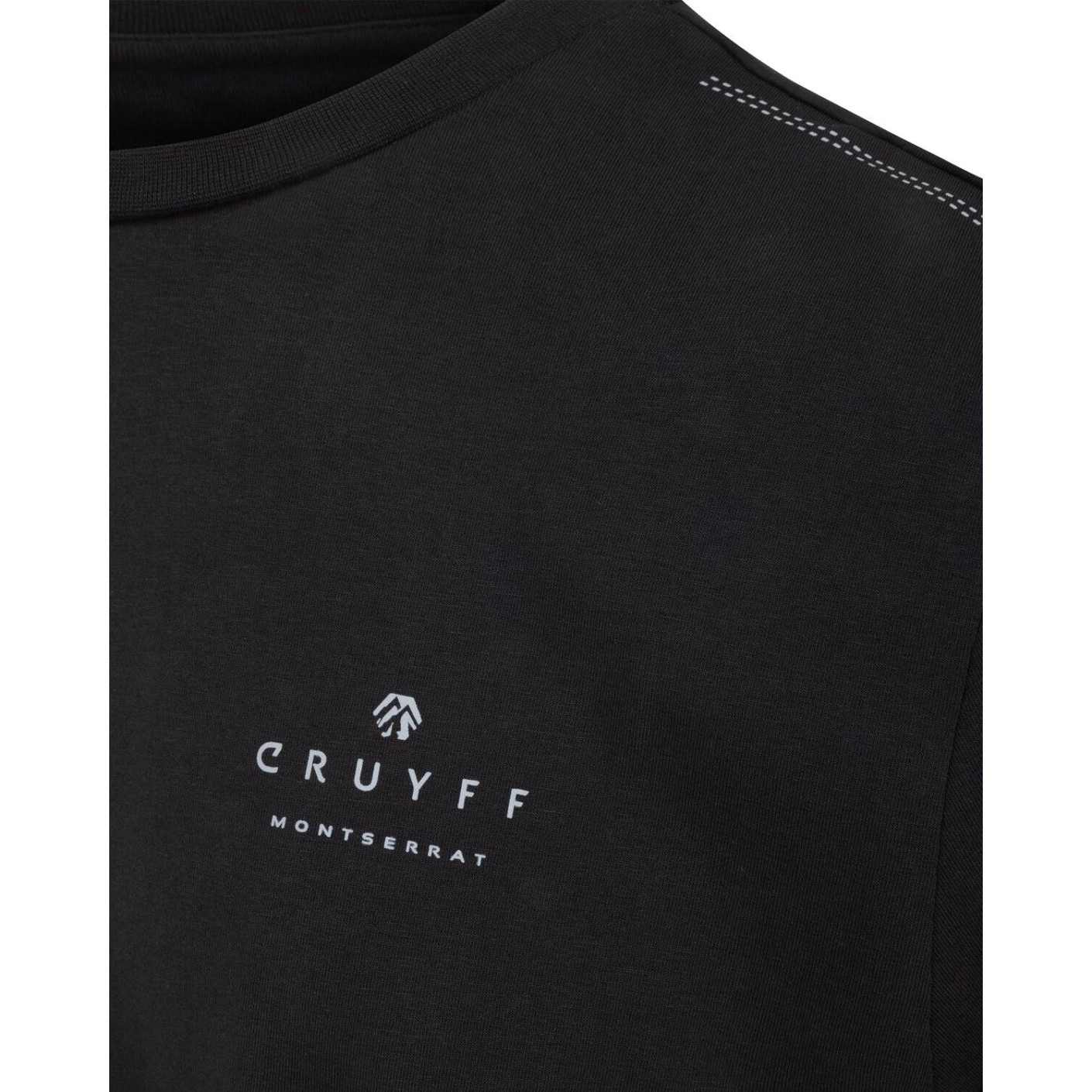 Cruyff Elevate T-Shirt Zwart Wit Paars