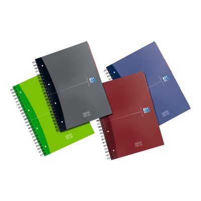 Oxford Europeanbook - Cahier A4 (21x29,7 cm) - 240 pages - petits carreaux (5x5 mm) - disponible dans différentes couleurs