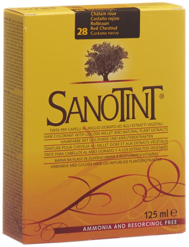 SANOTINT Haarfarbe<br>1 Stück, 28 rotbraun
