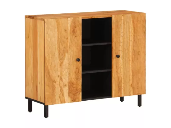 Armoire latérale 90x33x75 cm bois massif d'acacia