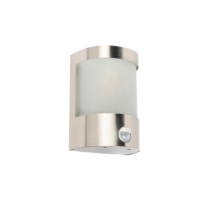 Moderne buitenwandlamp RVS bewegingssensor IP44 - Mira