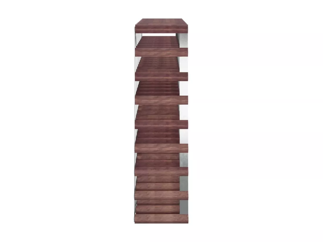 Casier à bouteilles pour 72 bouteilles Marron Bois pin solide