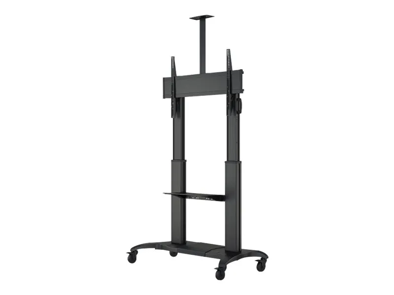 Multibrackets M Public Dual Pillar 180 HD - Vogn med hjul - for fladt panel - aluminium - sort - skærmstørrelse: 60
