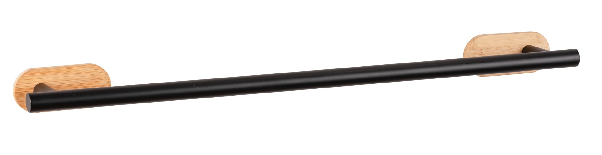 Wenko Orea Turbo-Loc Bamboo handdoekhouder uno zwart mat