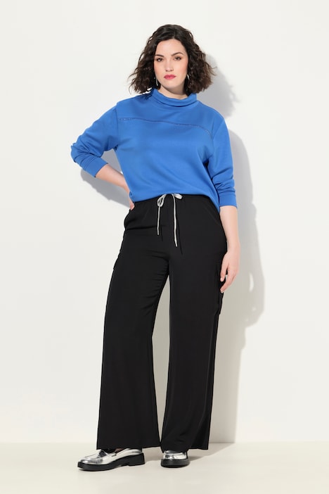 Cargohose, gerades Bein, Elastikbund, Cargotaschen