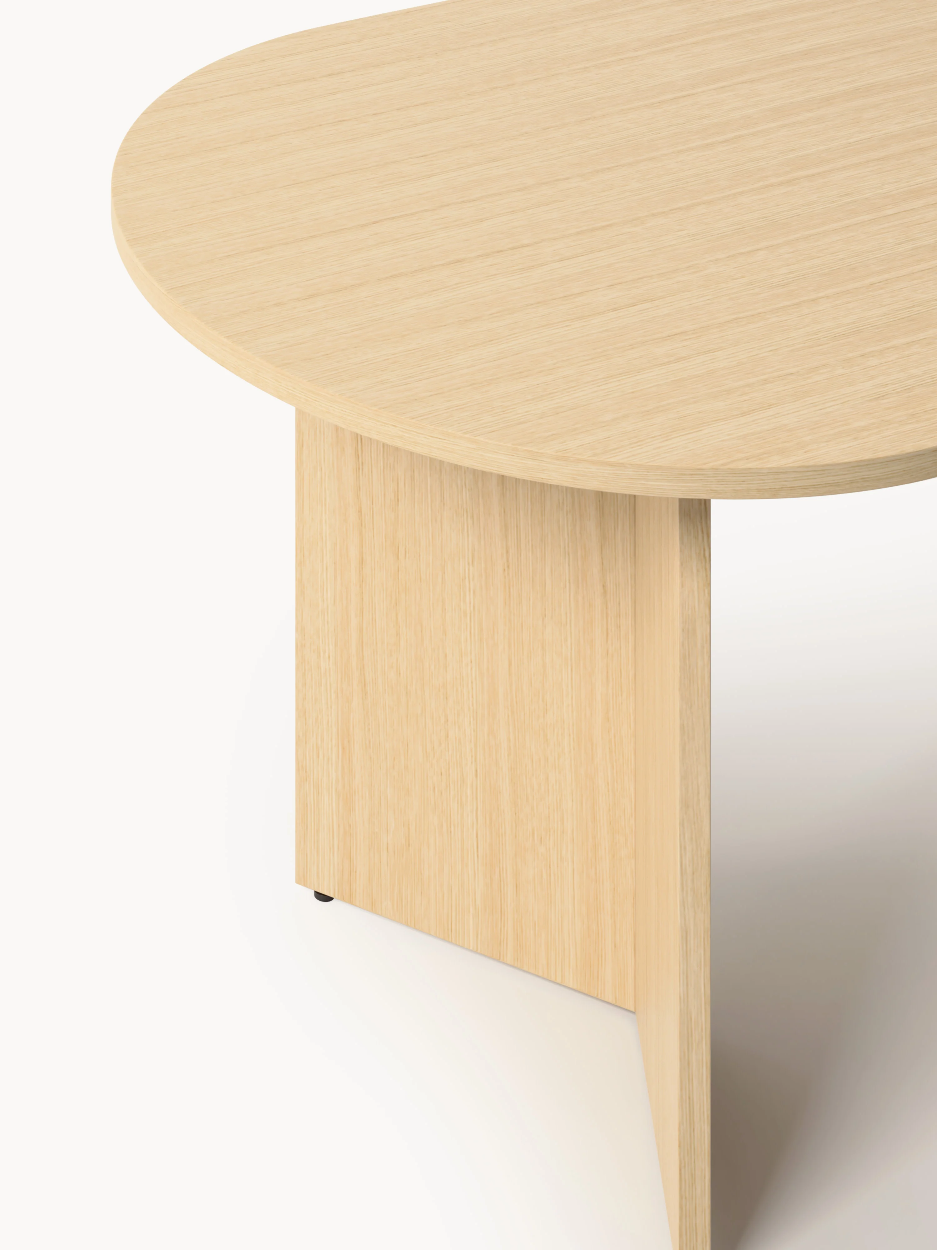 Ovale houten eettafel Toni, in verschillende formaten