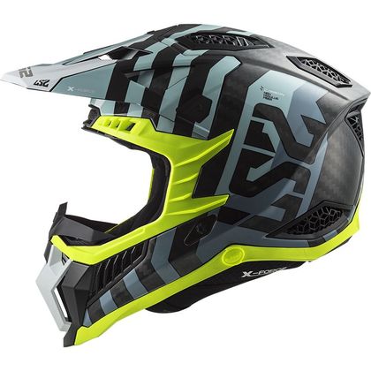 Casque cross LS2 MX703 C - X-FORCE - BARRIER - SKY BLUE 2023 - Bleu