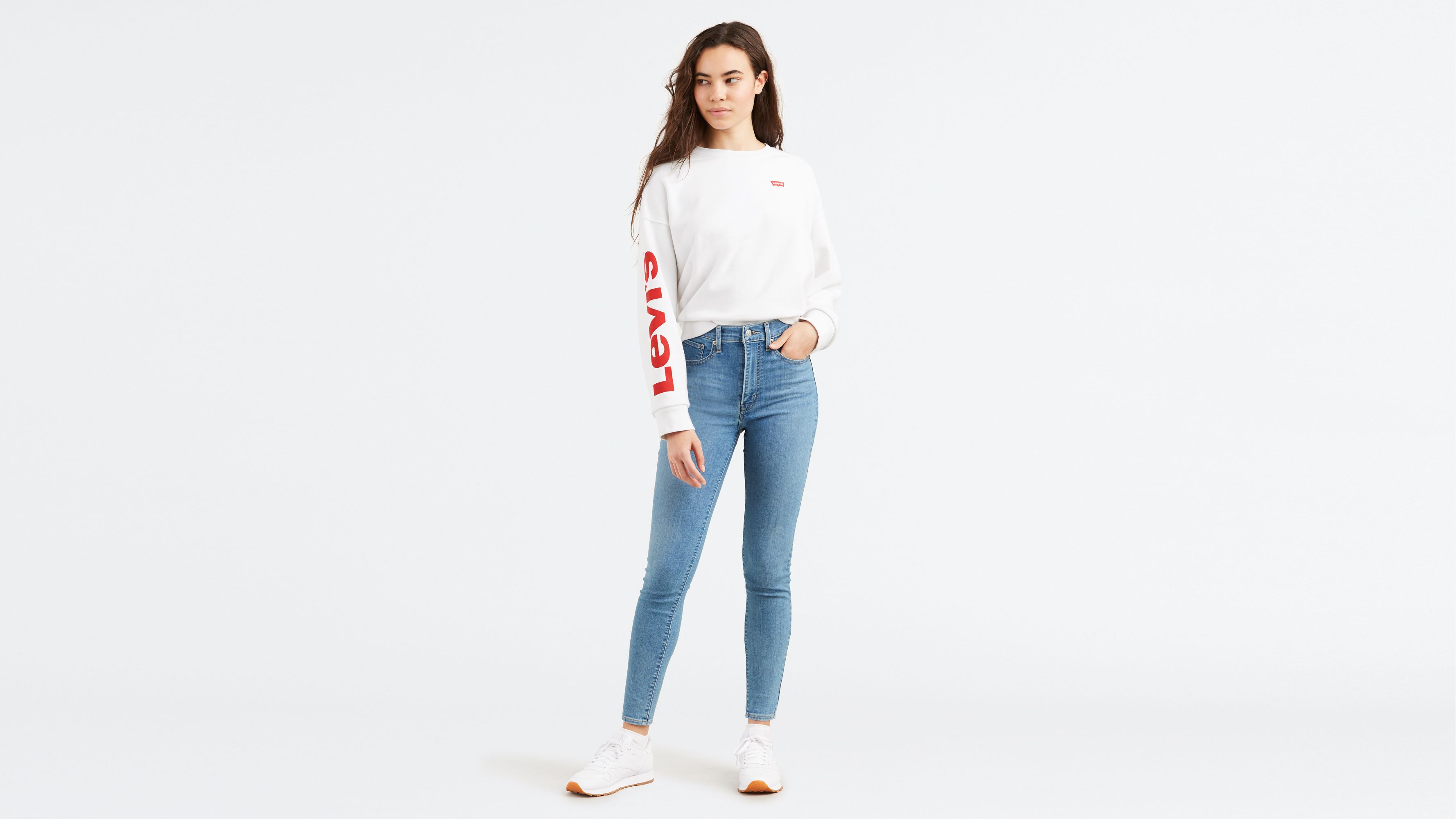 Jean Mile High Super Skinny - Ontario Math Club - Bleu