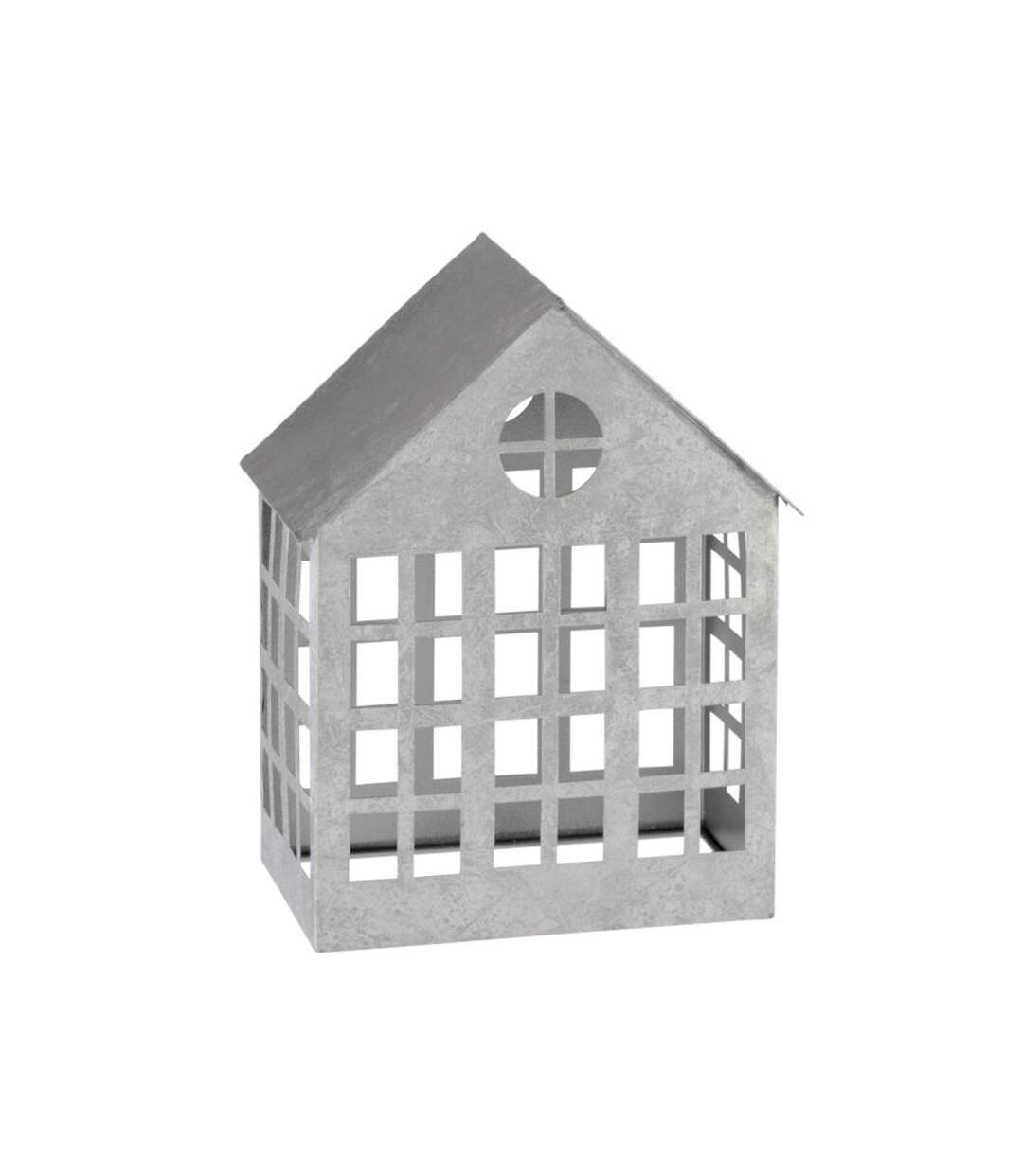 Paris Prix - Bougeoir En Métal maison Delta 28cm Argent