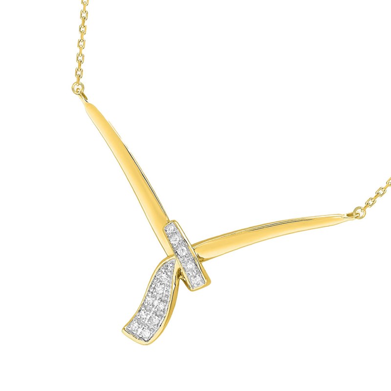 Collier Femme - Or 18 Carats - Diamant 0,07 Carats - Longueur : 42 cm