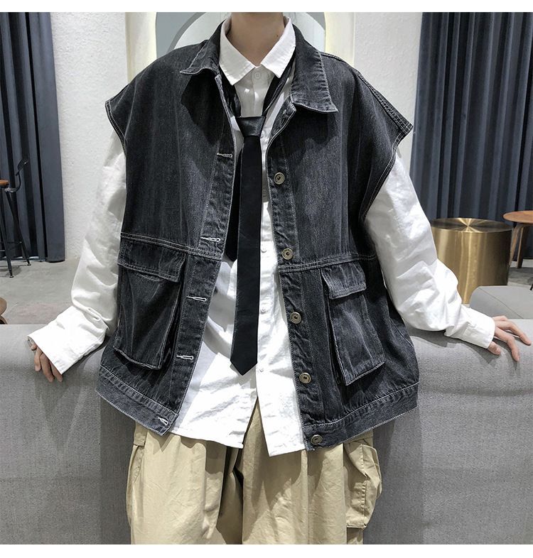 POSI - Denim Cargo Vest