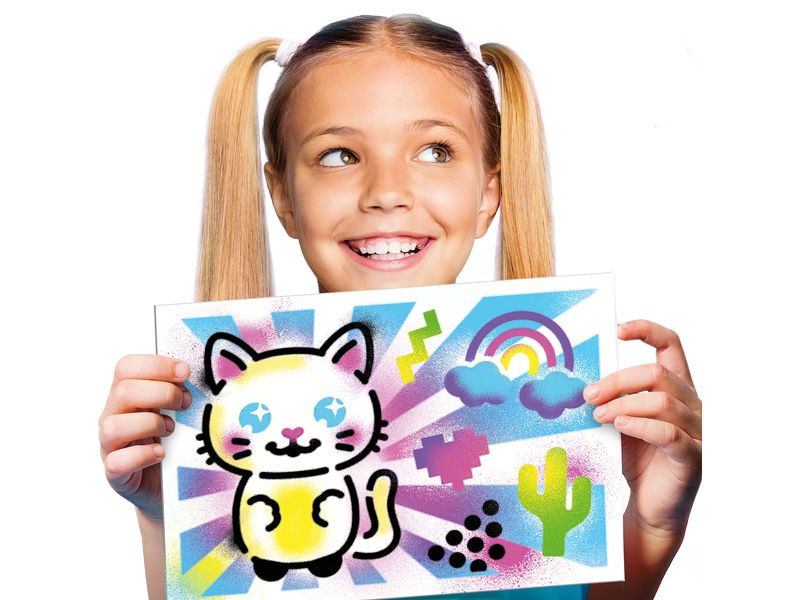 Canal Toys Bastelset Airbrush Art Activity Case Kunstset mit batteriebetriebener Airbrush-Pistole