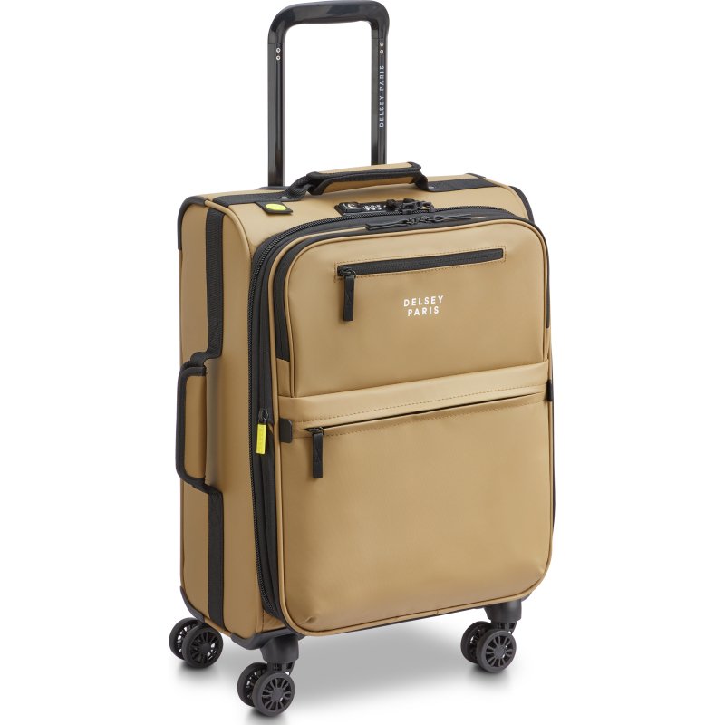Maubert 2.0 valise cabine extensible 4 doubles roues 55 cm beige
