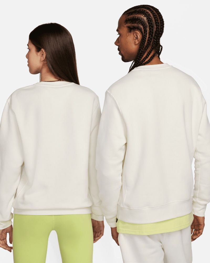 Sweat-shirt Nike Sportswear Club Fleece Blanc Crème pour homme