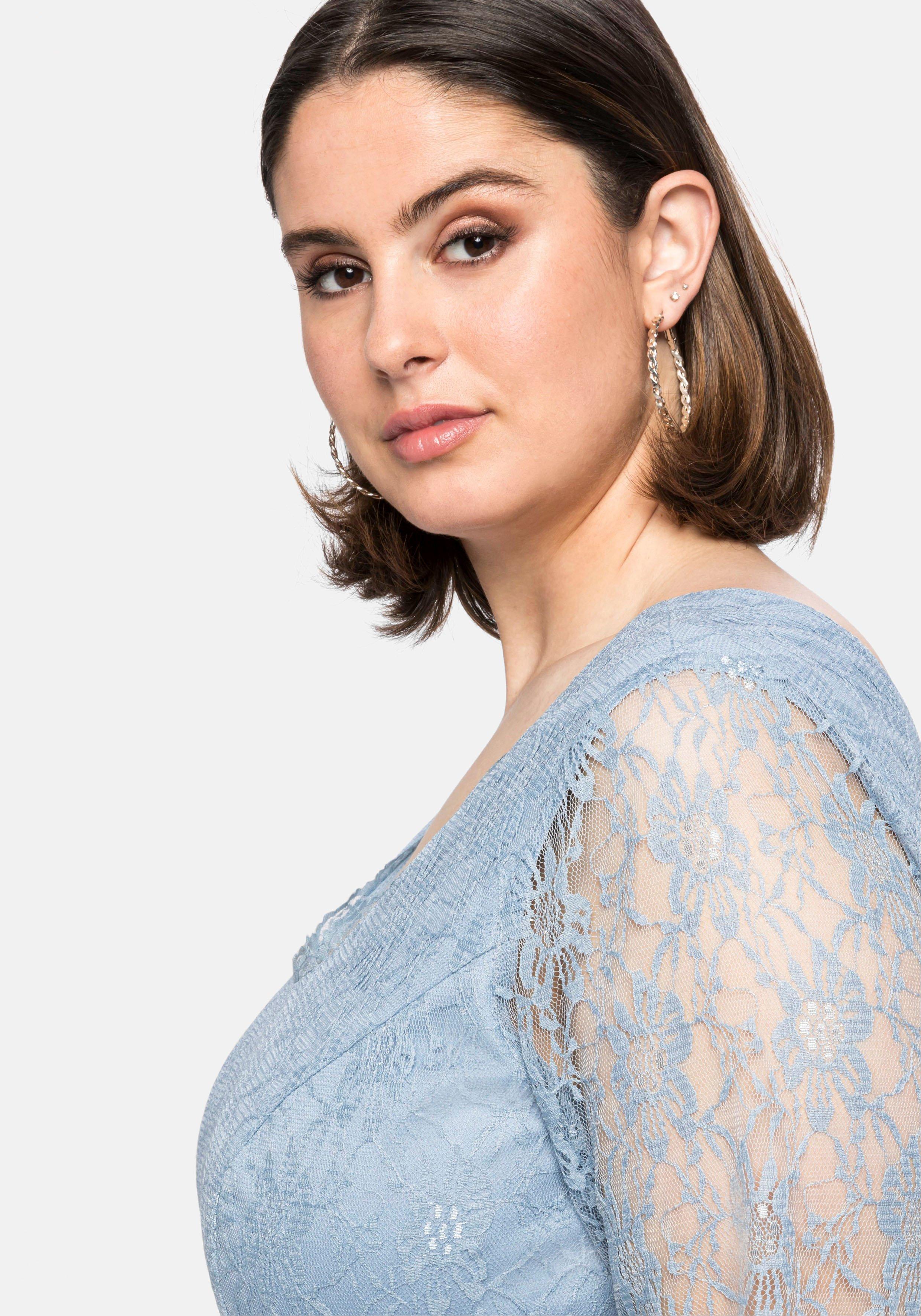 Cocktailkleid mit floraler Spitze