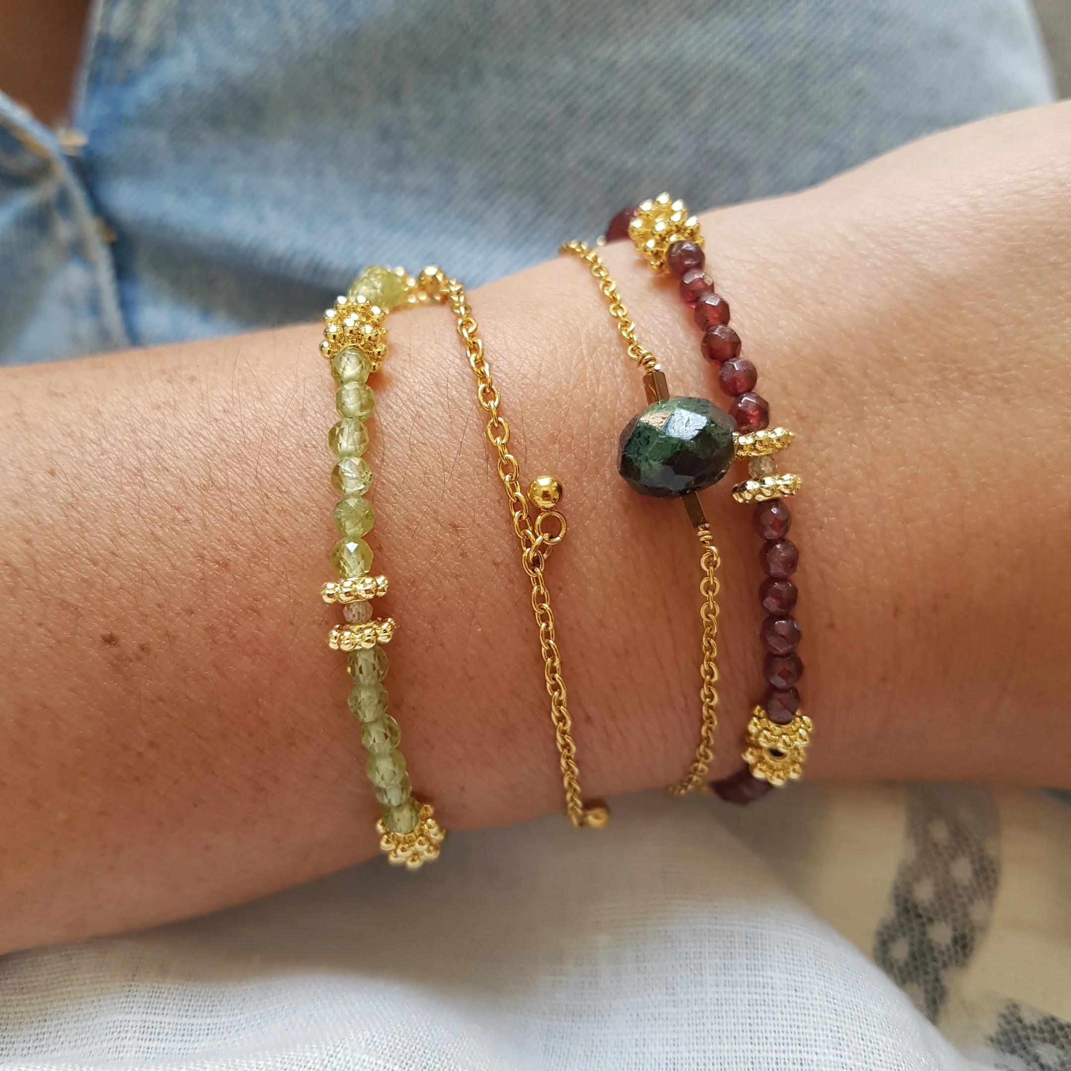 PAOLA - Bracelet grenat | Bleu