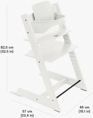 Stokke Tripp Trapp Matstol Bundle, White