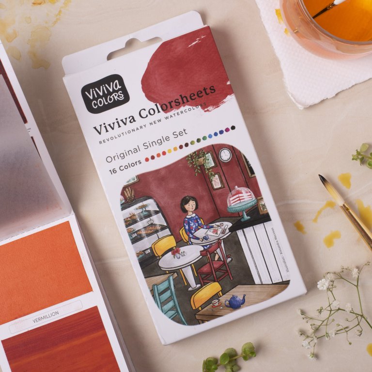 Viviva Aquarellfarbe Colorsheets, Set