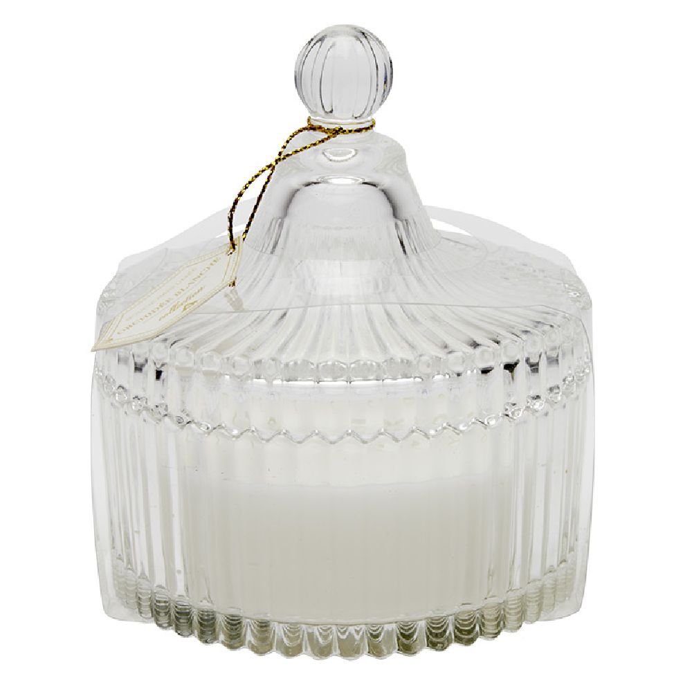 Bougie chic design poudrier ivoire