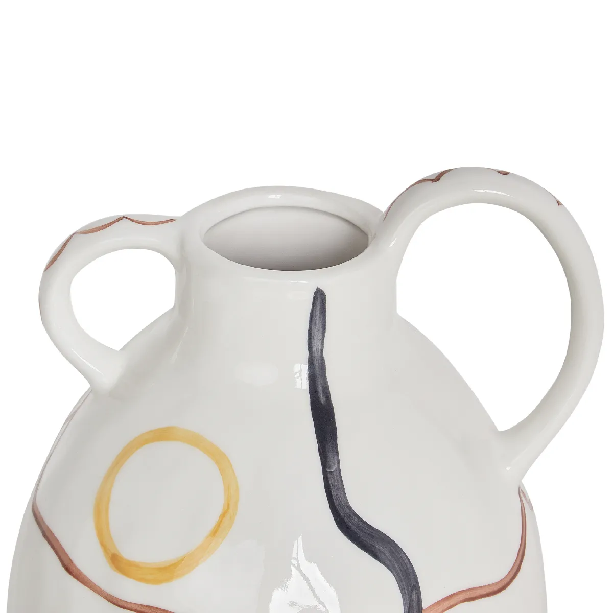 Beliani Vase DORY Blanc