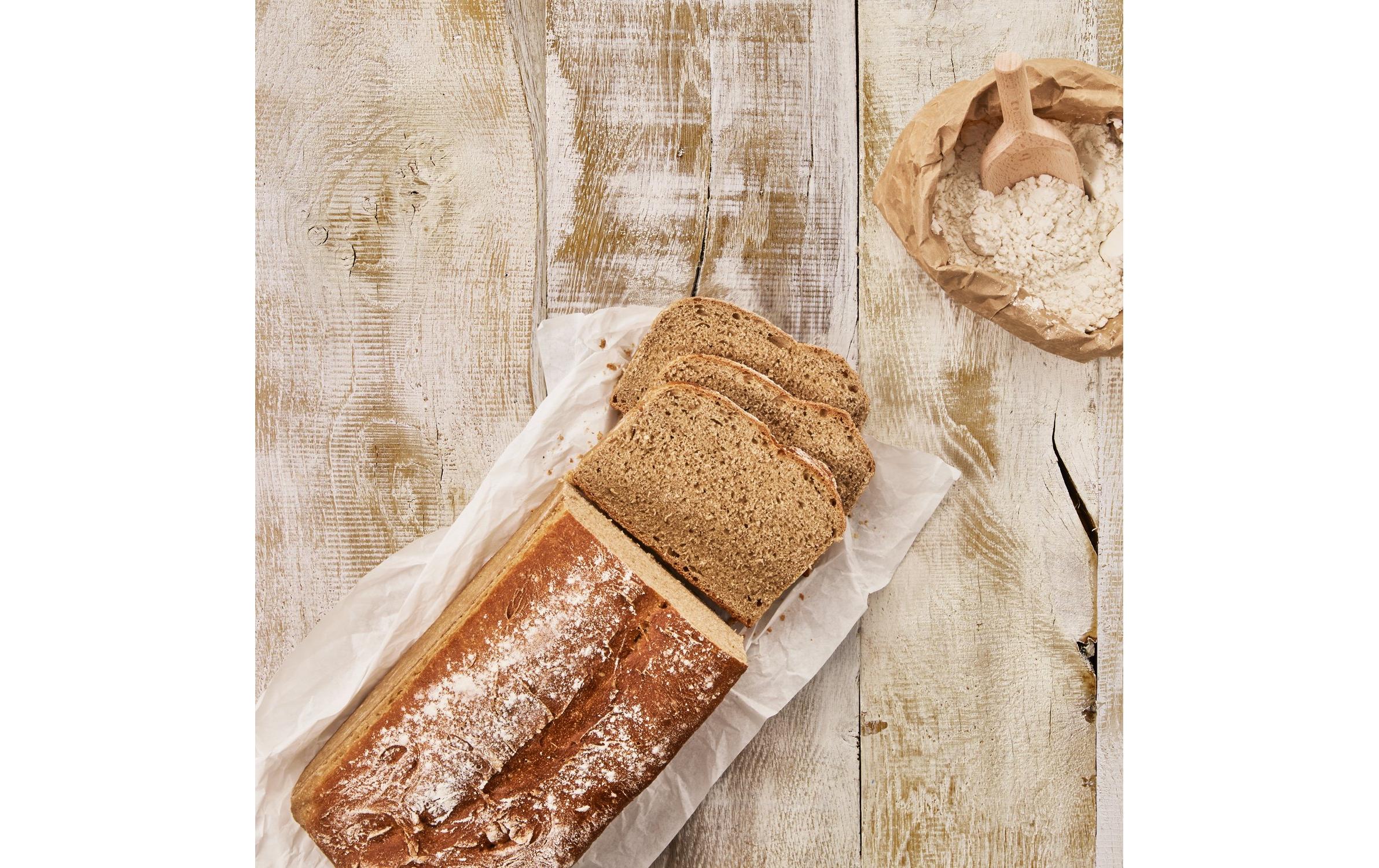 Brotkasten Laib und Seele WeissDekorativer Brotkasten mit Deckel