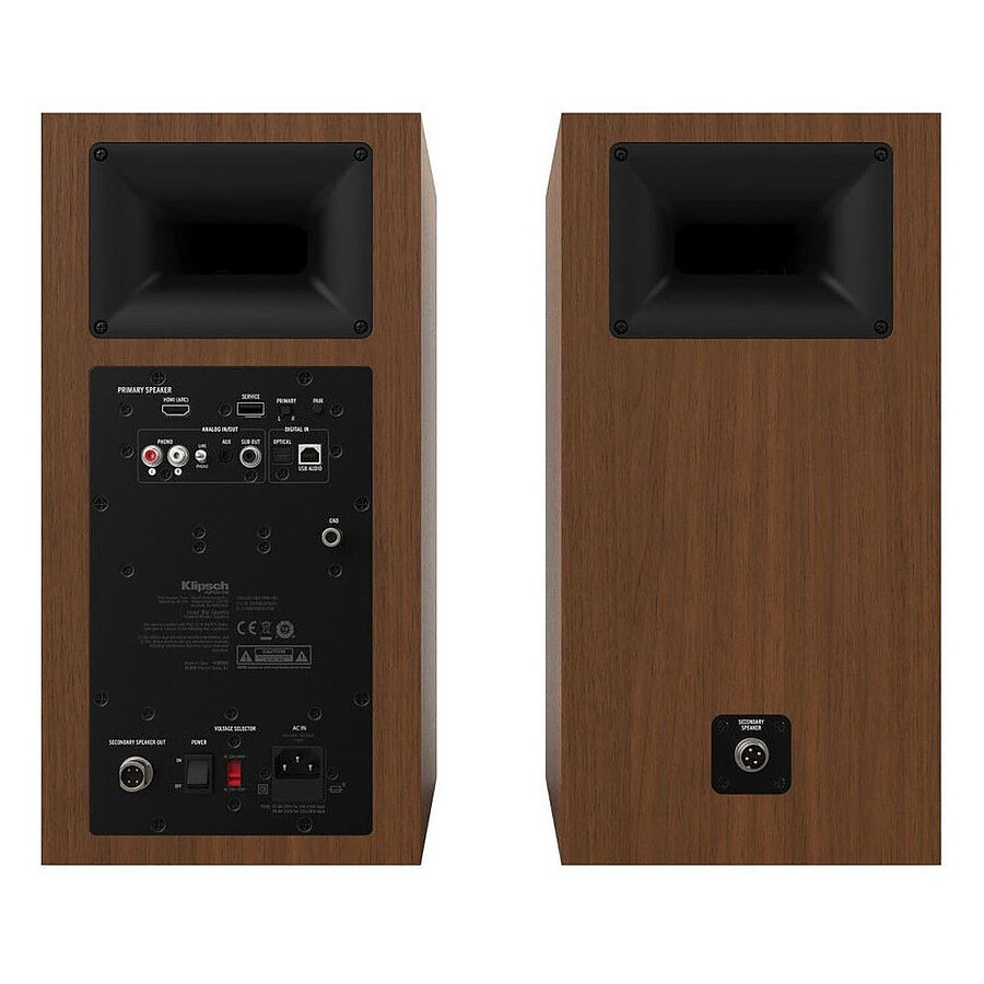 Rega Planar 1 Noir Mat + Klipsch The Sevens Noyer
