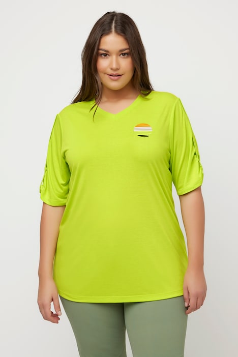 T-Shirt, V-Ausschnitt, Halbarm, antibakteriell