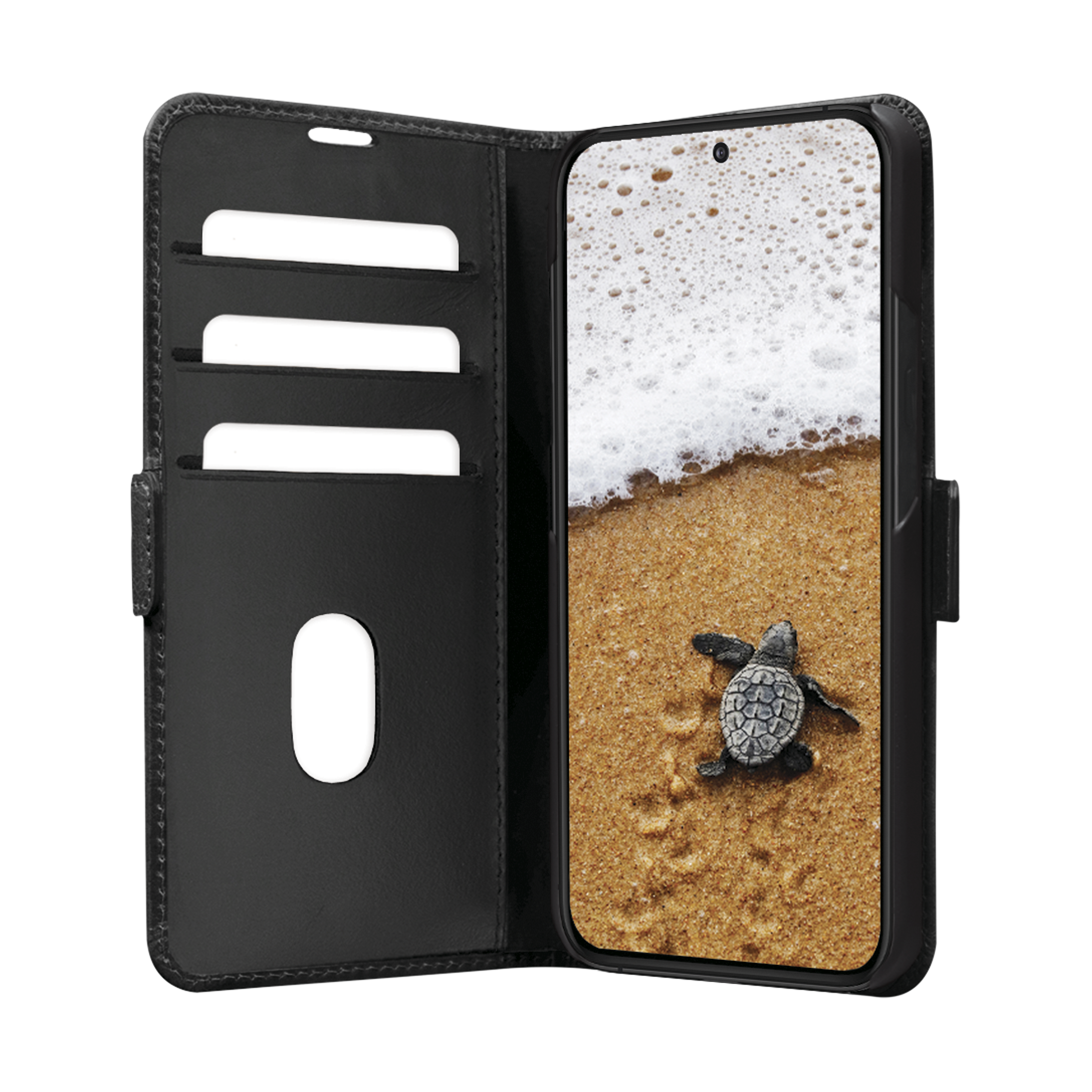 Samsung Galaxy S24  Plus Echtleder Tasche mit RFID Schutz Copenhagen (COSPGTBL6033) - Schwarz