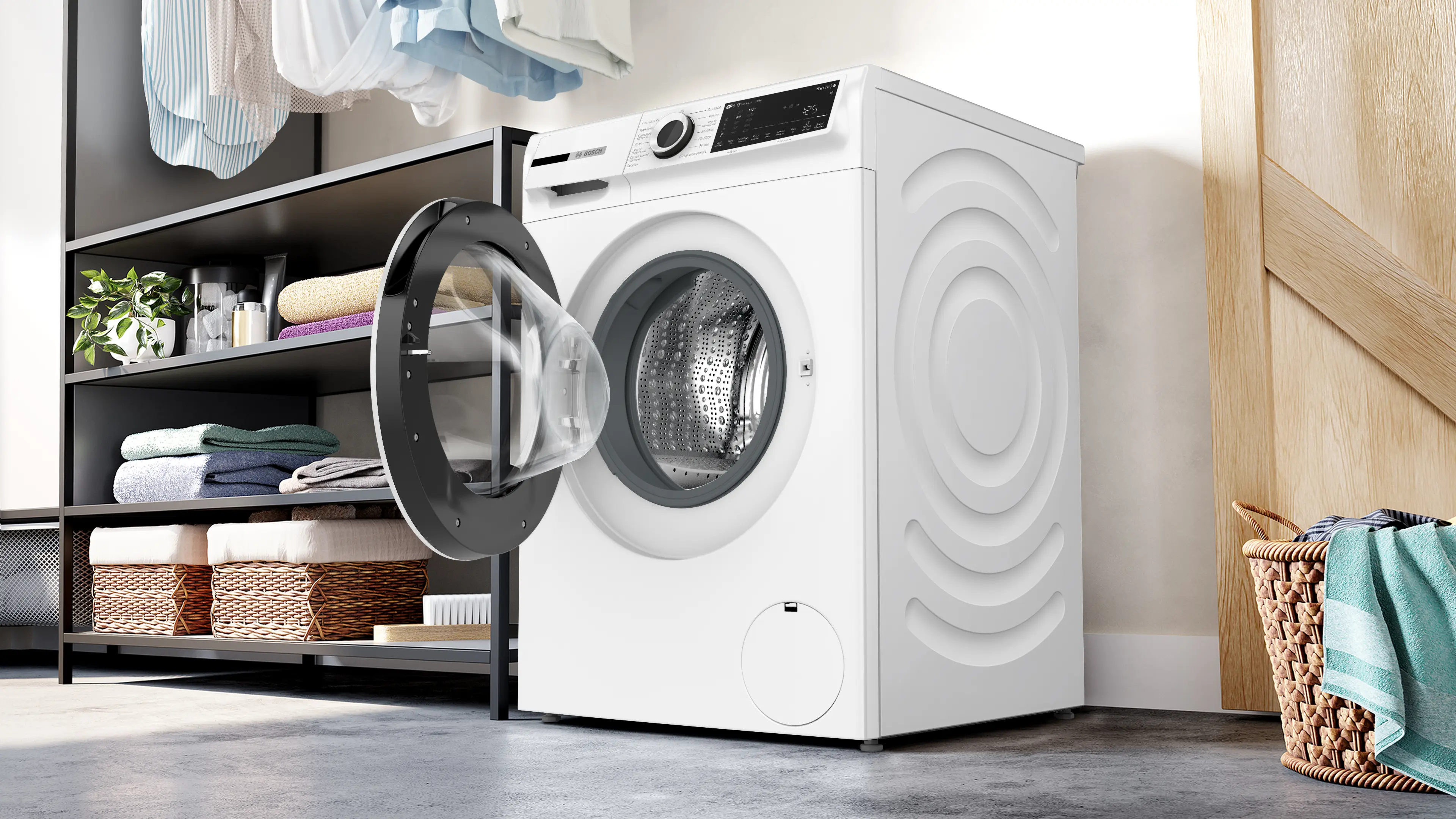 Serie 6 Wasmachine, voorlader 8 kg max. 1400 rpm