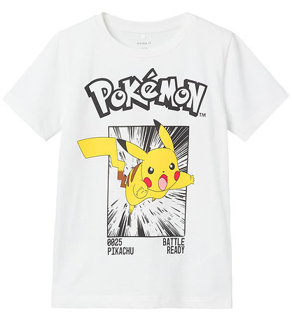 Name It T-Shirt - NkmNoisi Pokémon - Noos - Bright White