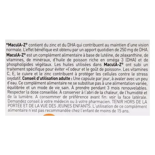 Macula-Z 120 cápsulas