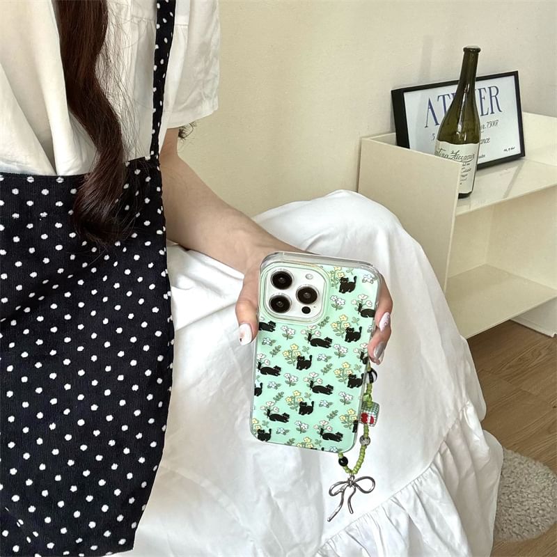 Fonekase - Kattenbloemen telefoonhoesje - Apple iPhone 16 Pro Max / 16 Pro / 16 Plus / 16 / 15 Pro Max / 15 Pro / 15 Plus / 15 / 14 Pro Max / 14 Pro / 14 Plus / 14 / SE / 13 Pro Max / 13 Pro / 13