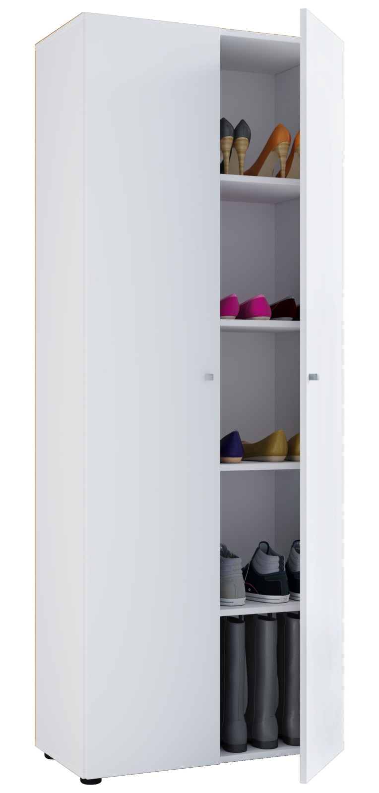 Schuhschrank Vandol - weiß - 70 cm breit