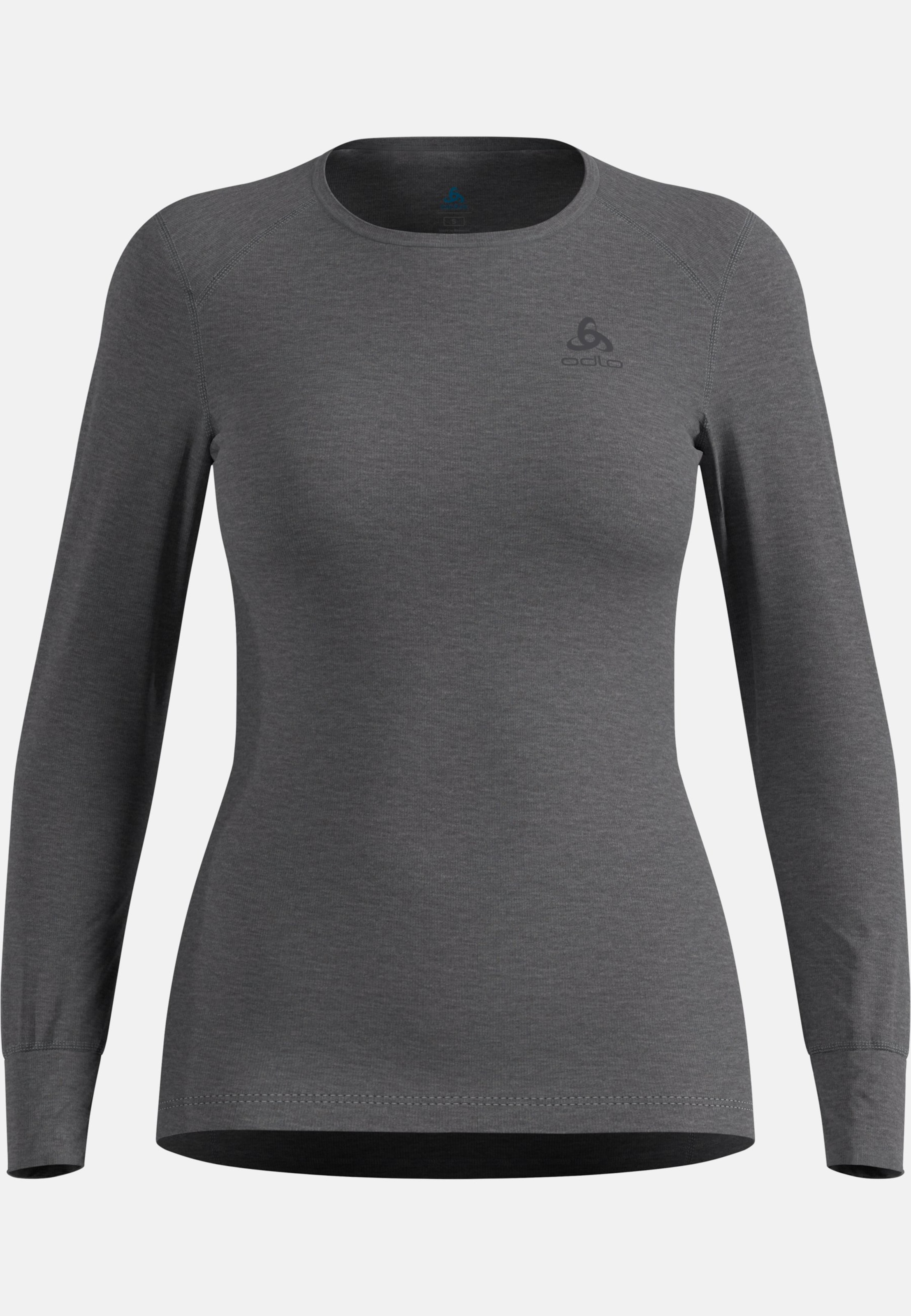 Active Warm Base Layer Langarmshirt in odlo steel grey melange