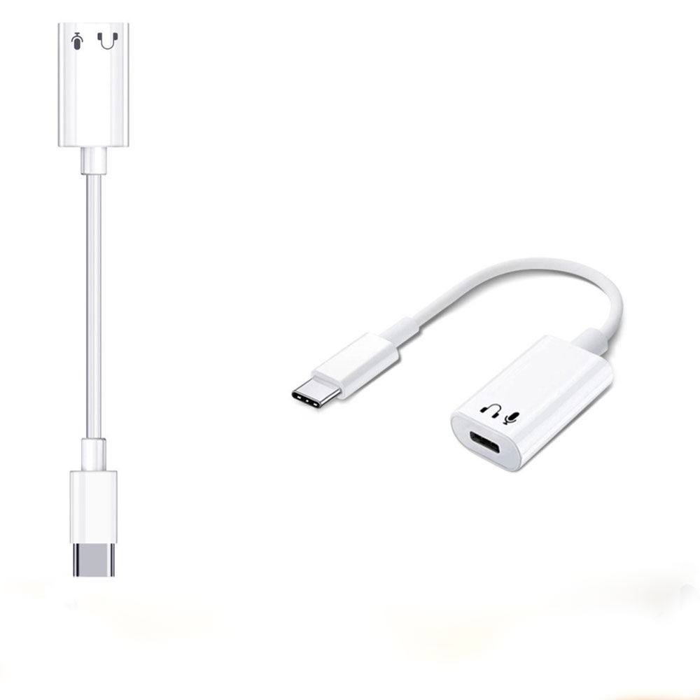 USB C auf Lightning Kabel Audio Adapter Kabel - Weiss