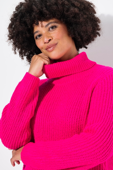 Pullover, Straight Fit, Strukturstrick, Zipfelsaum