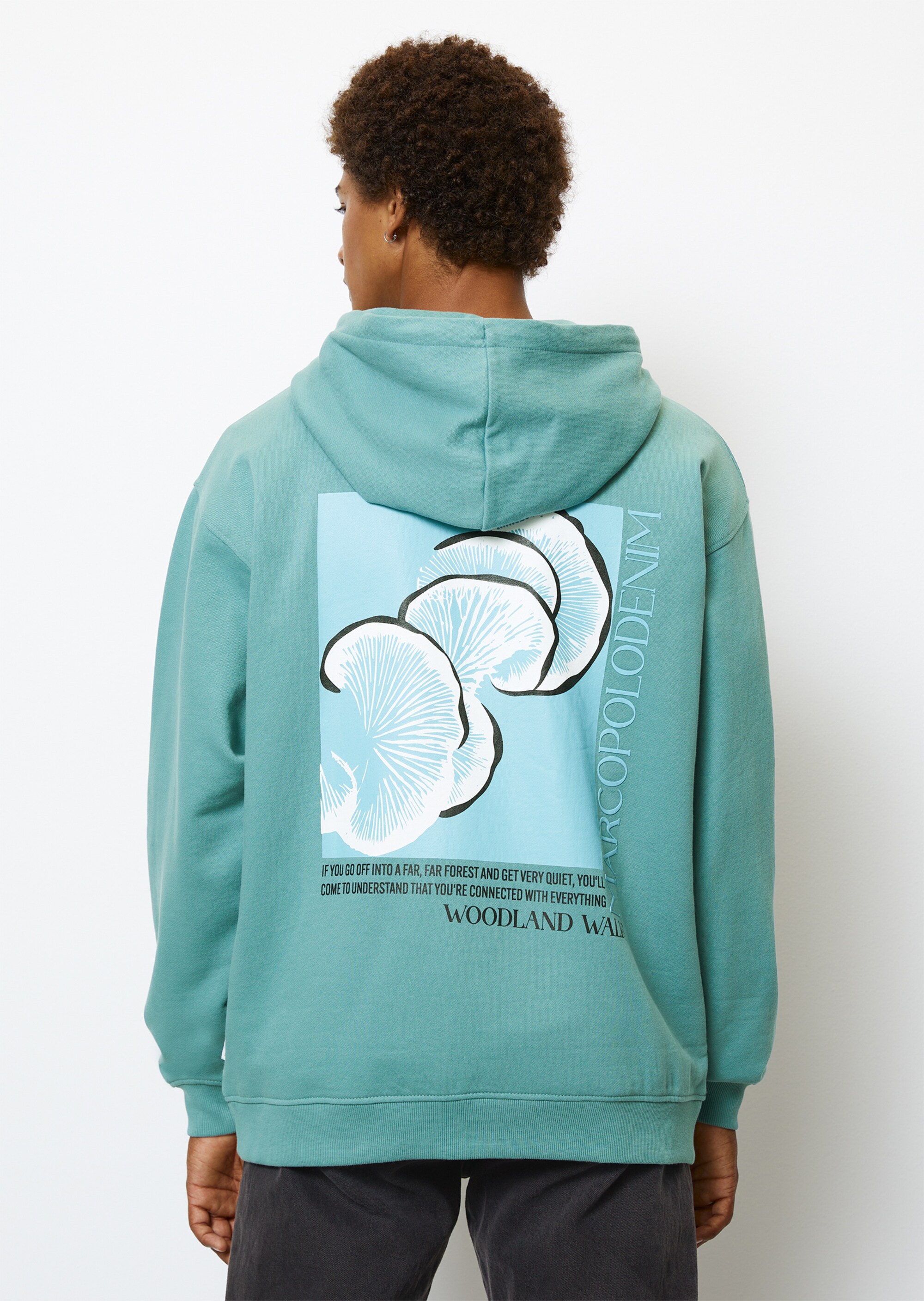 Kapuzen-Sweatshirt oversized mit coolem Rücken-Print