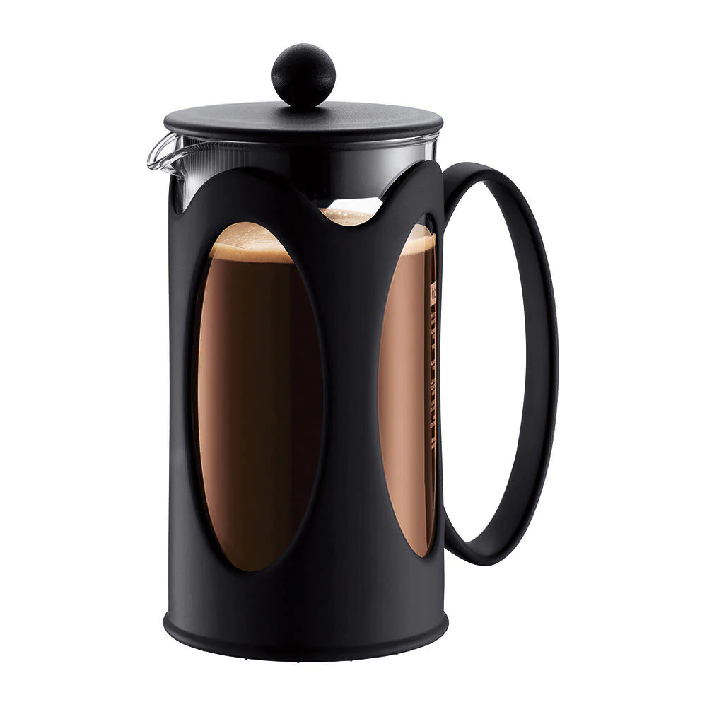 Cafetière 8 tasses Kenya noir Bodum