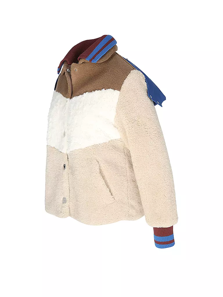 TORY BURCH Jacke in Felloptik  beige