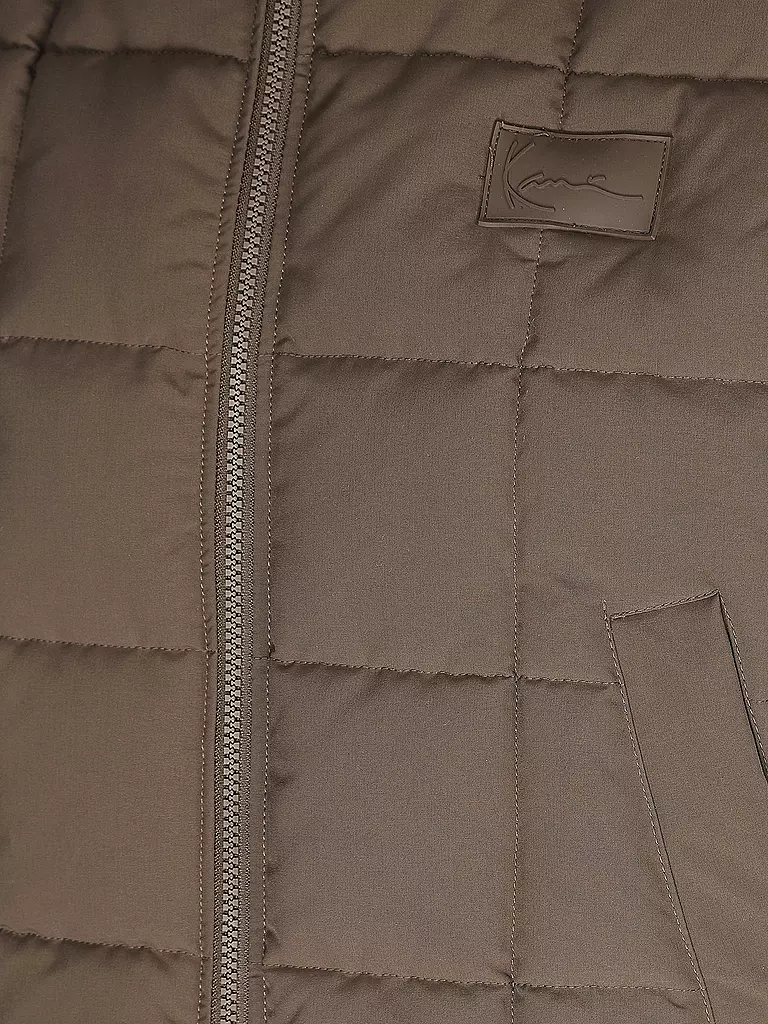 KARL KANI Steppgilet braun